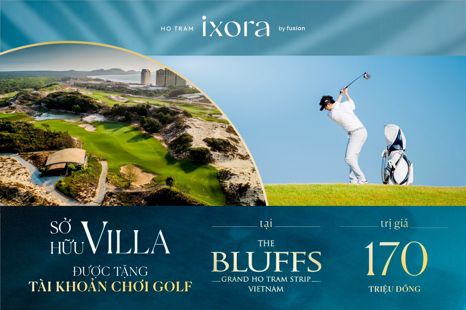  Sở hữu Villa Ixora Hồ Tràm được tặng tài khoản chơi Golf 